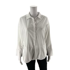 Naya - White Solid Pre-Owned Ladies Casual Top - Size M